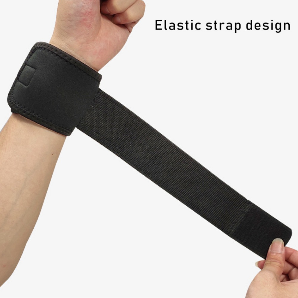 Schwarzes, hochelastisches handgelenkband, handgelenkbandage, fitnessbandage, sportbandage, stützbandage, schutzausrüstung