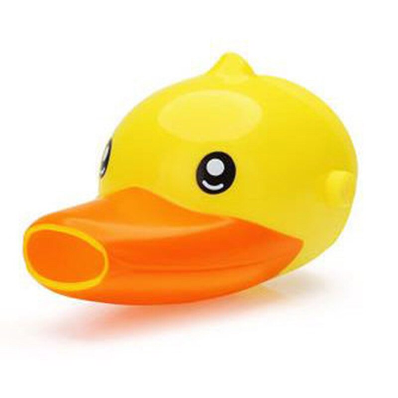 Gelukkig Plezier Dieren Kraan Extender Baby Tubs Kids Hand Wassen Badkamer Sink Mode En Handige Mooie Cartoon: Yellow duck