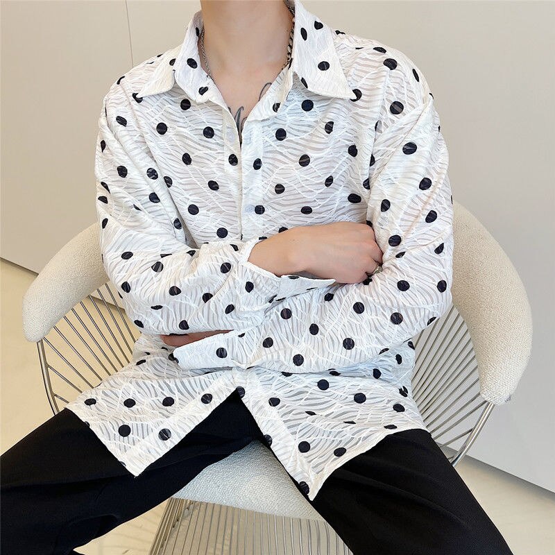 Korean Cotton Lapel Shirt in Multiple Colour main image 0