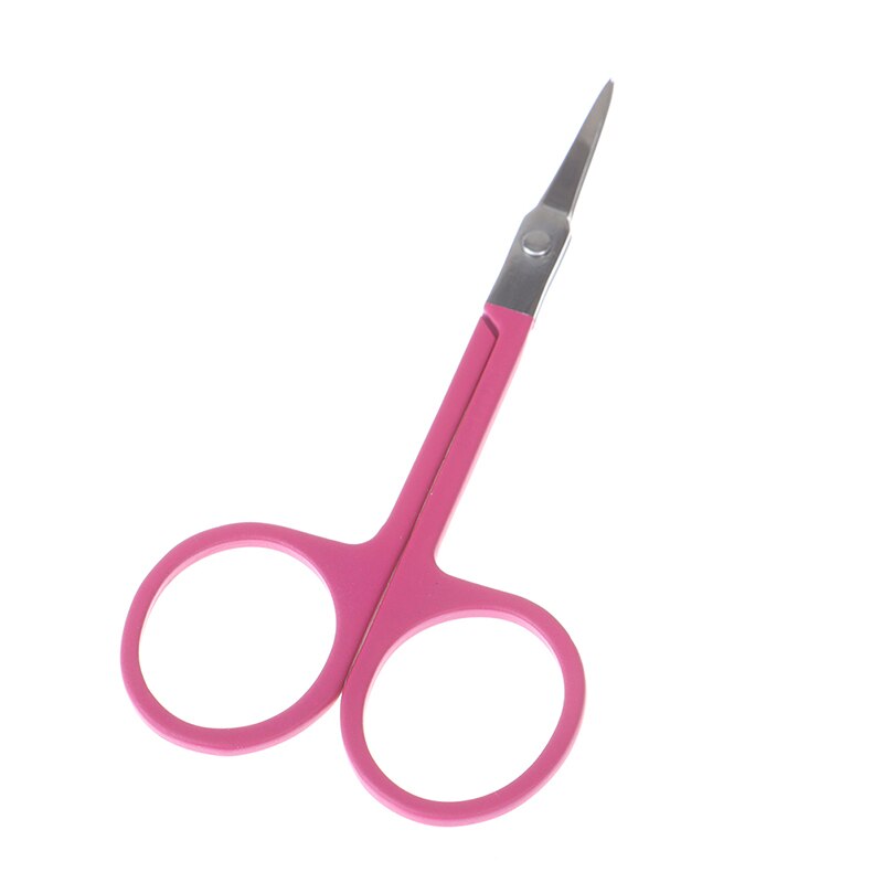 Miniherramienta portátil de acero inoxidable para uñas, tijeras pequeñas para cejas, nariz, pestañas, cutículas, herramienta de maquillaje para pedicura, 1 ud.: 1