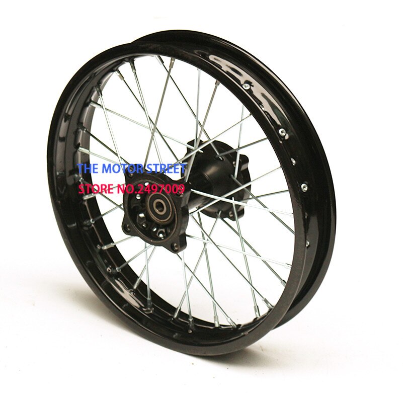 Aros negros de 1,85-12 pulgadas, llantas de acero para llantas de 80/100-12 pulgadas, para uso en llantas KLX CRF Apollo, accesorios para Motocross