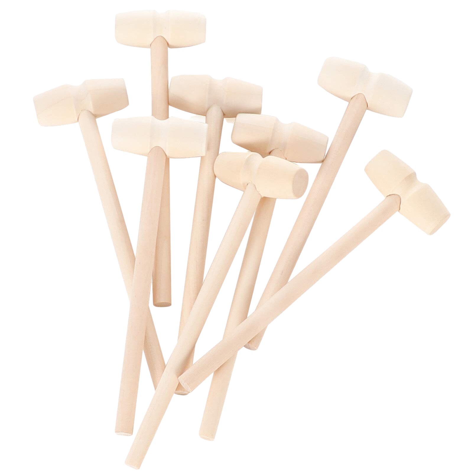 10 Pcs 140X43X19Mm Mini Houten Hamer Mallet Krab Kreeft Chocolade Zeevruchten Crackers Funny Kids Musical speelgoed Xylofoon Hamer