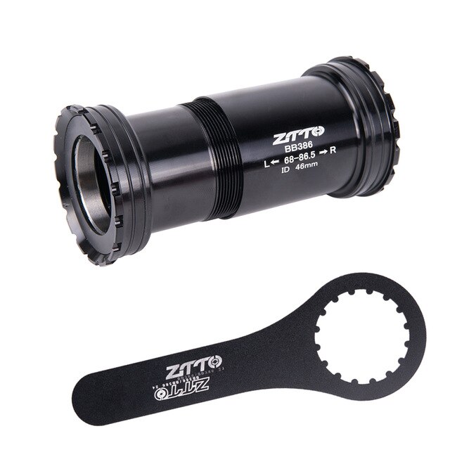 ZTTO BB386 30mm PF30 bicycle Press Fit Bottom Brackets Axis for MTB Road bike Parts BB30 Crankset chainset Durability bike parts: BB386-30 BLACK TOOL