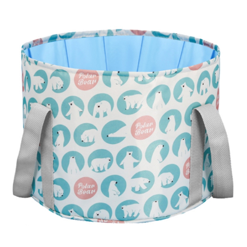 Collapsible Foot Bath Basin Portable Feet Bath Spa Tub Folding Water Bucket: 2