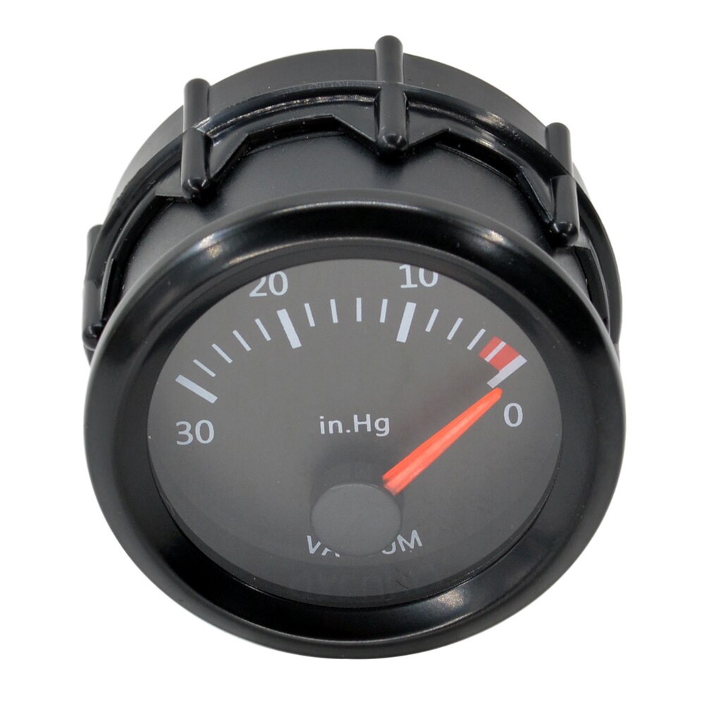 Dragon 52mm Stepper Motor White LED Backlight Auto Car Boost Vacuum Gauge -30-0 In.Hg Turbo Meter Instrument Free Shi