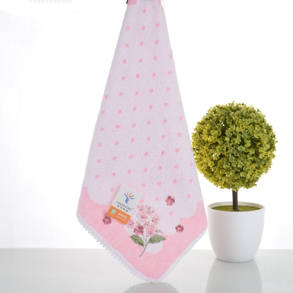 100% Puur Katoenen Handdoek Geborduurd Twijnloze Cut Stapel Katoenen Handdoek Zakdoek Baby Handdoek Te Vegen Hand Draagbare Voor Reizen