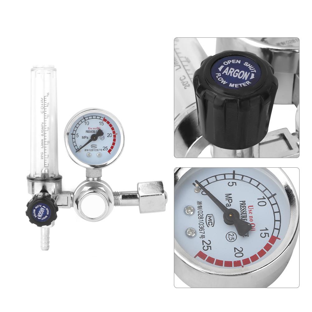 Welding Pressure Gauge Argon CO2 Mig Tig Flow Meter Regulator Pressure Gauge Pressure Gauges for MIG and TIG Welding