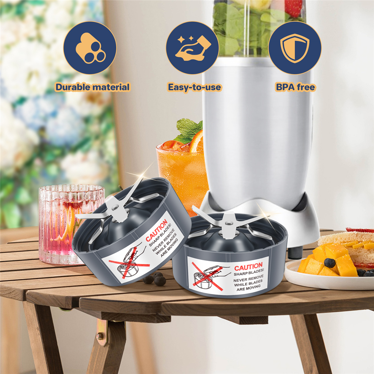 3 Stück Ersatz-Extraktionsklinge für Nutribullet 600 W/900 W Modelle Ersatzteile Klinge