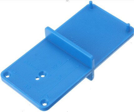 Hinge Hole Drilling Guide 35 40mm Door Cabinets DIY Woodworking Punch Hinge Drill Hole Opener Locator Guide Drill Bit Hole Tools: Blue