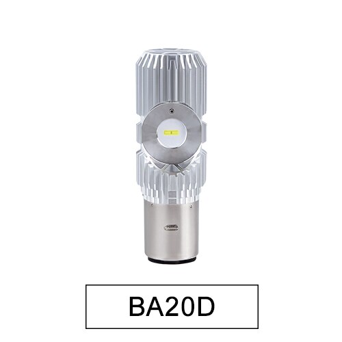MeeToo-bombillas LED para faro delantero de motocicleta, luces Led de 2400LM, 6500K, 20W, Farol, HS1: L12 Ba20d