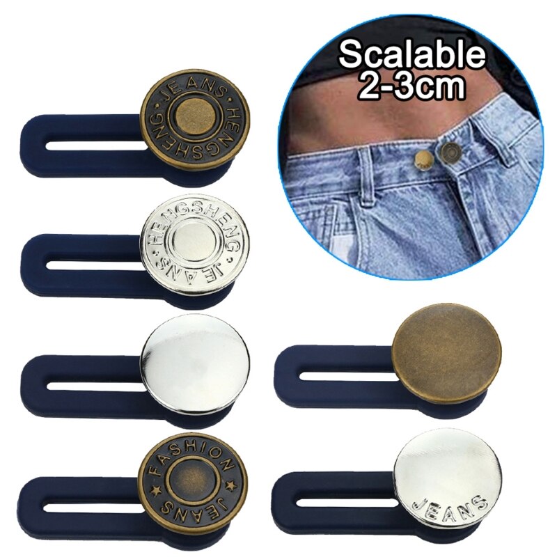 Pantalon extenseur de taille pour hommes, boutons extensibles, prolongateurs de col, extenseur de poignet, bouton d&#39;extension de taille, chemises de costume pour hommes