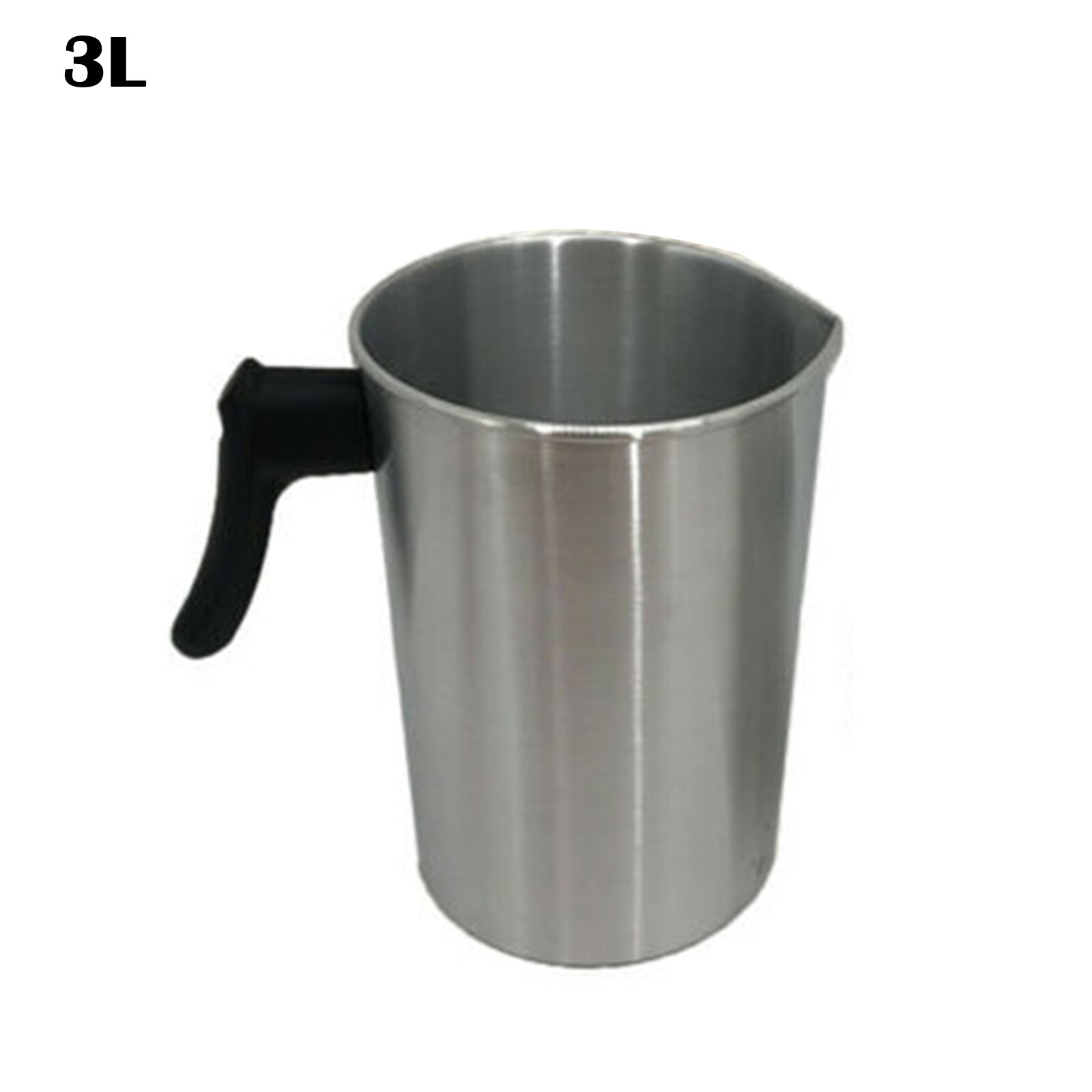 Jarra de fusión de cera de acero inoxidable, jarra para derretir jabón y velas, jarra para espuma de leche, DIY, 1,2/3L: 3L