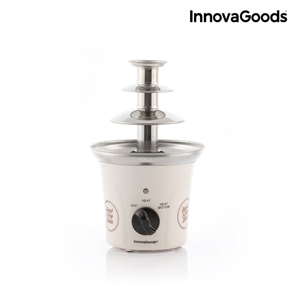 InnovaGoods Schokolade Brunnen Süße & Pop Mal 70W Weiß Stahl