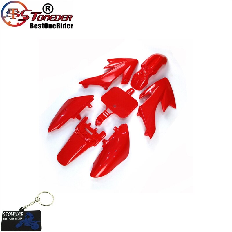 Stoneder Kuip Plastic Fender Kit Voor XR50 CRF50 Ssr Thumpstar Stomp Coolster Pitsterpro Braaap Sdg Gpx Dhz 50-160cc Pit Bike: Red