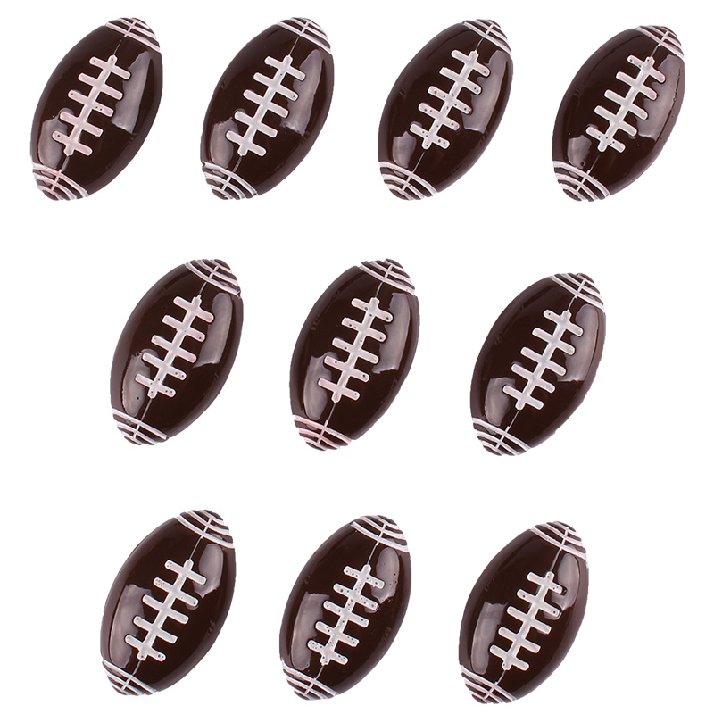 50 stuks american football-hars scrapbooking haarstrik clip midden knutselversiering bedels cabochons