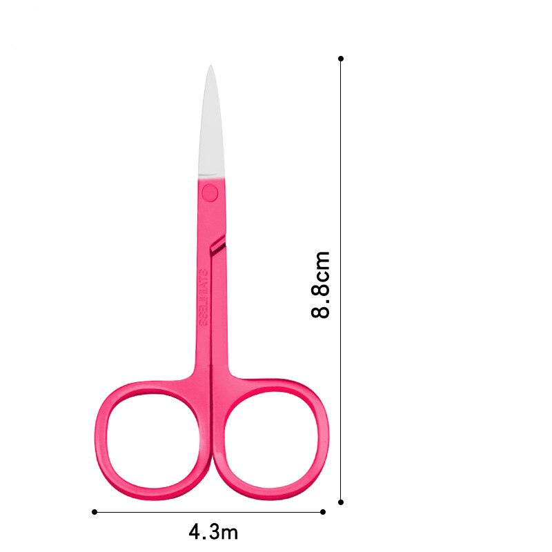 Ciseaux de toilettage pour soins personnels, épilation du visage, nez, oreille, sourcils, en acier inoxydable, pointe Fine et lisse: SKU11