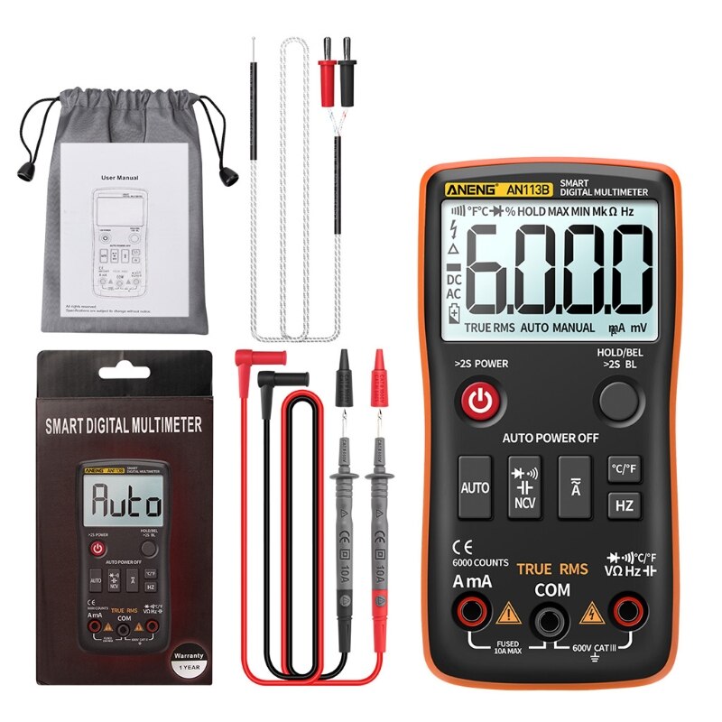AN113B Digital Multimeter with Temperature Tester ... – Gra…