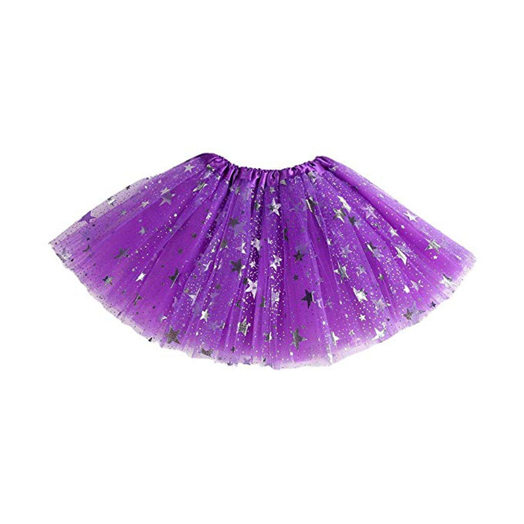 Jupe en Tulle étoile pour bébés filles | Jupe Tutu de princesse, vêtements colorés pour enfants: Purple 