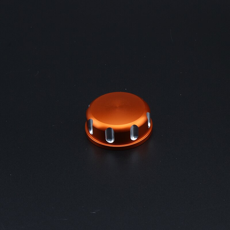 Motorfiets Plastic Water Koelvloeistof Reservoir Tank Cnc Caps Koelvloeistof Reservoir Tank Radiator Overloop Voor Kawasaki KLX250 Klx 250: Orange Cap