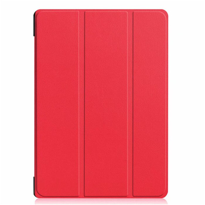 Painted leather 3 fold Magnetic cover case For Lenovo Tab E10 X104 Tablet released) for Lenovo Tab E 10 X104 tablet cover: ka si te-red