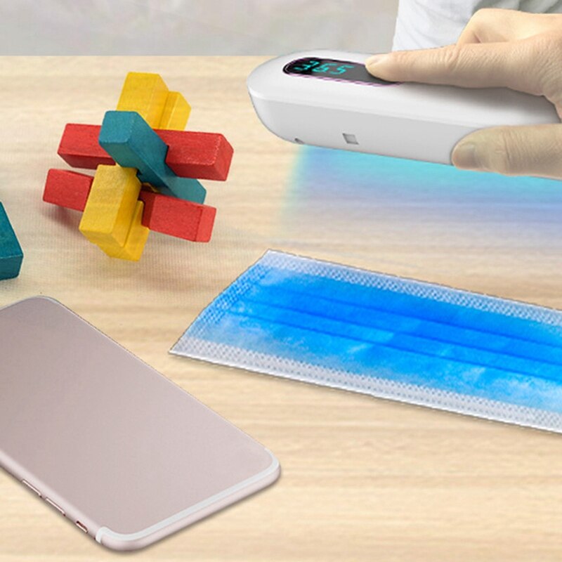UV Light Sanitizer Box-Phone Cleaner,2 In 1 With Removable UV Light Sanitizer Wand, Portable,Rechargeable