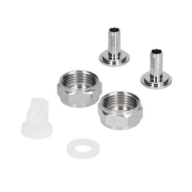 Stainless Steel Beer Keg Coupler Connector Fitting Beer Line Connector Kit Beer Brewing Equipment