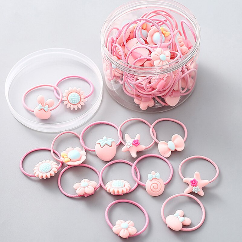 Patpat 20-Stukken Schattige Haarbanden Voor Meisjes Kleurrijke Geschikt Voor Kinderen Vanaf 3 Jaar Oud Meisje Accessoires