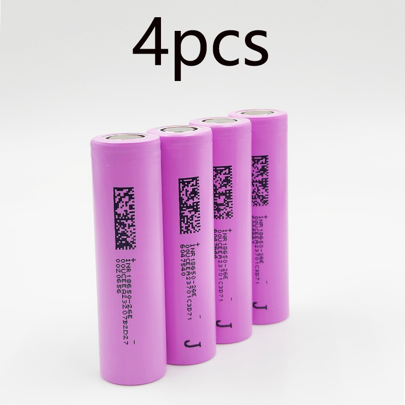 18650 Battery 100% Genuine INR18650-26E 2600mAh 3.7V 20A Rechargeable 18650 Lithium Ion Battery for Toys Power Tools Flashlight: Red