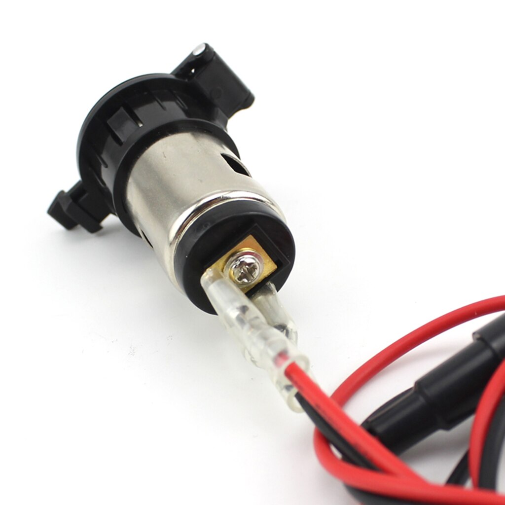 12V 120W Waterproof Motorcycle Boat Car Cigarette Lighter Socket Plug Wire