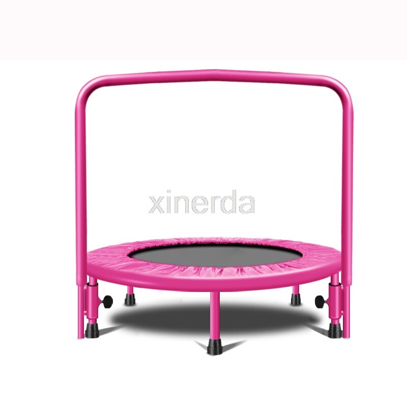 91cm Trampoline with Handle Bar For Children Kids Baby Fitness Indoor/Outdoor Trampoline Bungee Rebounder Jumping Cardio Trainer