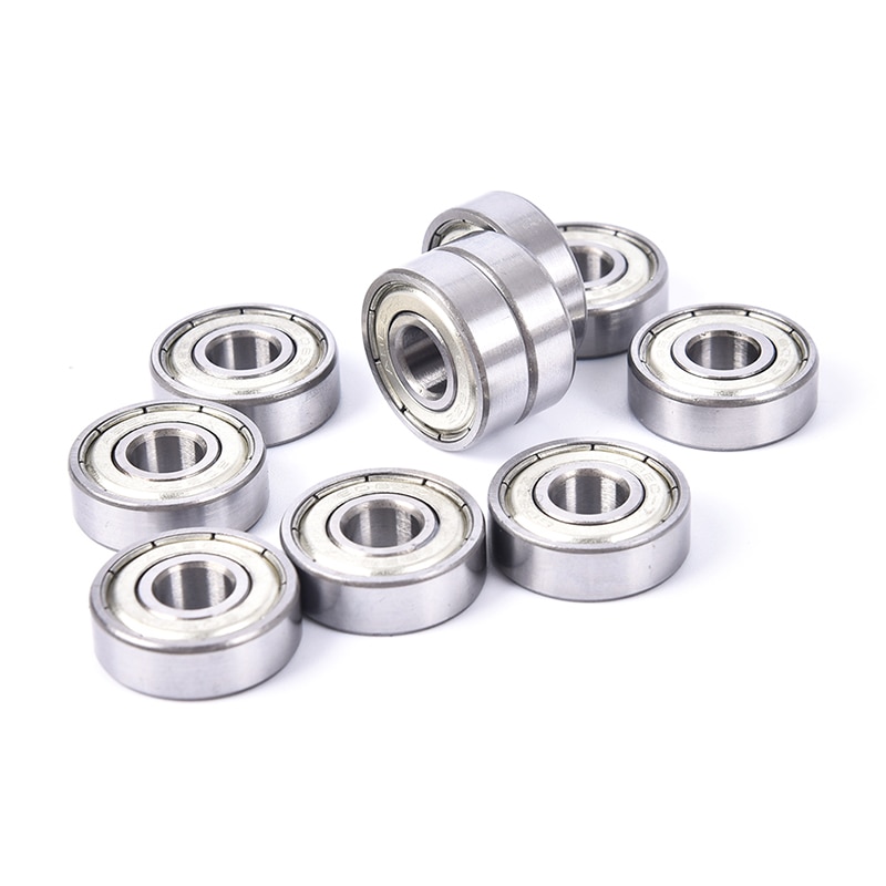 Rostfritt stål skateboard hjul silver lager abec 7 608zz axlar kullager rullskoter kullager