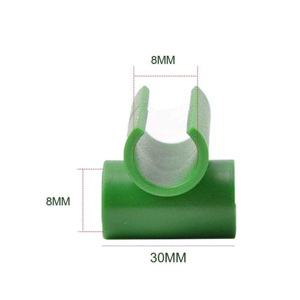 Plastic Fastener Greenhouse Bracket Pole Fixed Clamp 360 Degree Rotaring Garden Plant Grafting Stakes Connector Clip 10Pcs