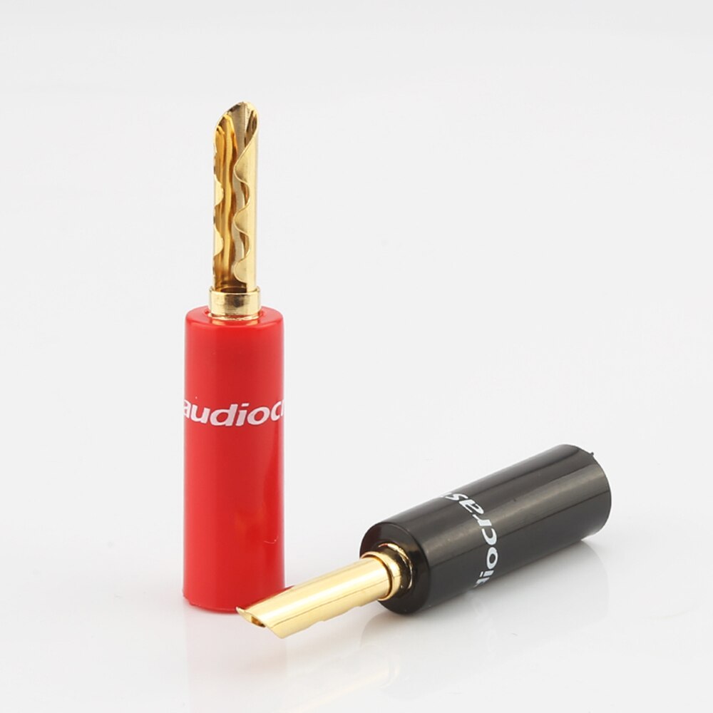 16 stück Nakamichi 24 k Gold überzogen BFA 4mm Banane Stecker hifi Lautsprecher kabel Stecker