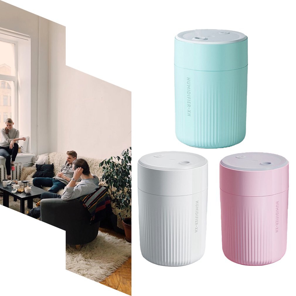 Zonder Batterij Thuis Creatieve Mute Mini Luchtbevochtiger Usb Opladen Draagbare Met Led Night Lamp Schone Lucht 280Ml