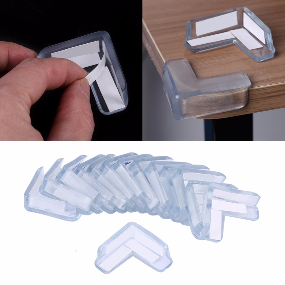 15Pcs Baby Safety Transparent PVC Protector Table Corner Furniture Protection Cover Children Anticollision Edge Corner Guard