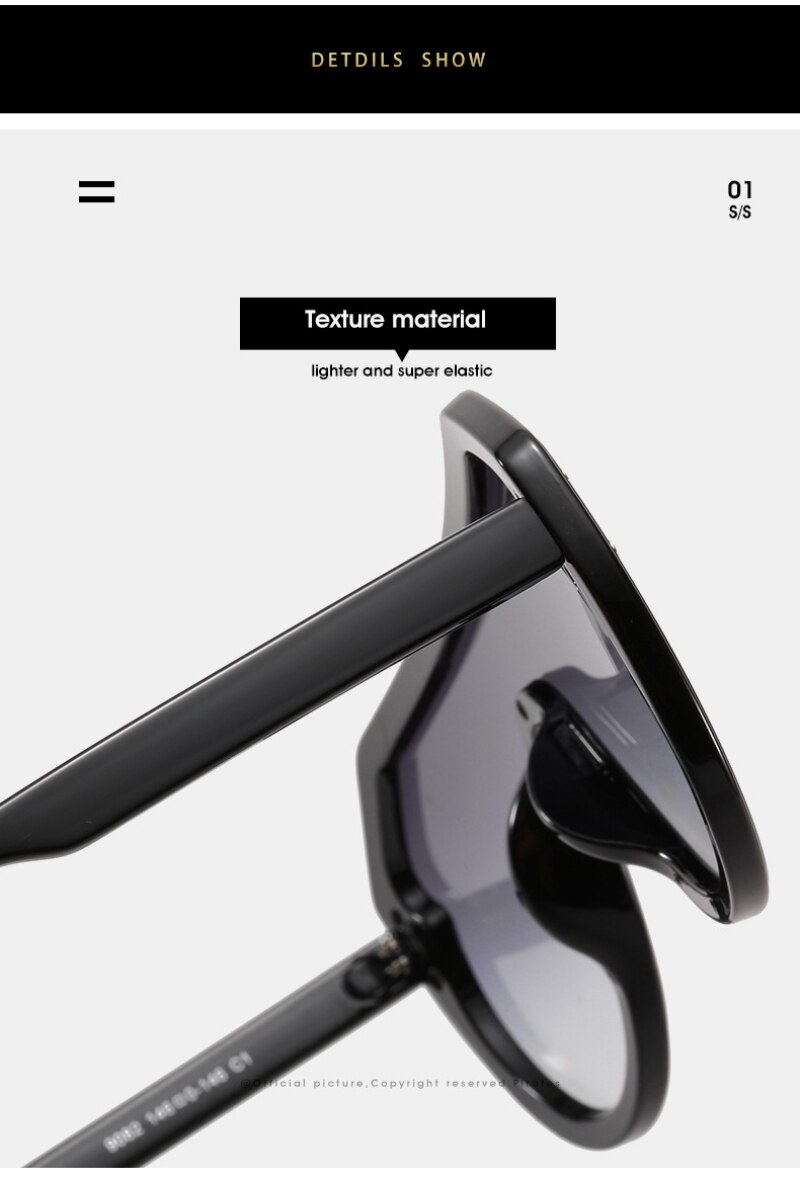 Outdoor Sunscreen sunglasses Large frame One-piece sunglasses Anti-UV 400 Cycling travel beach climbing hiking sunglasses