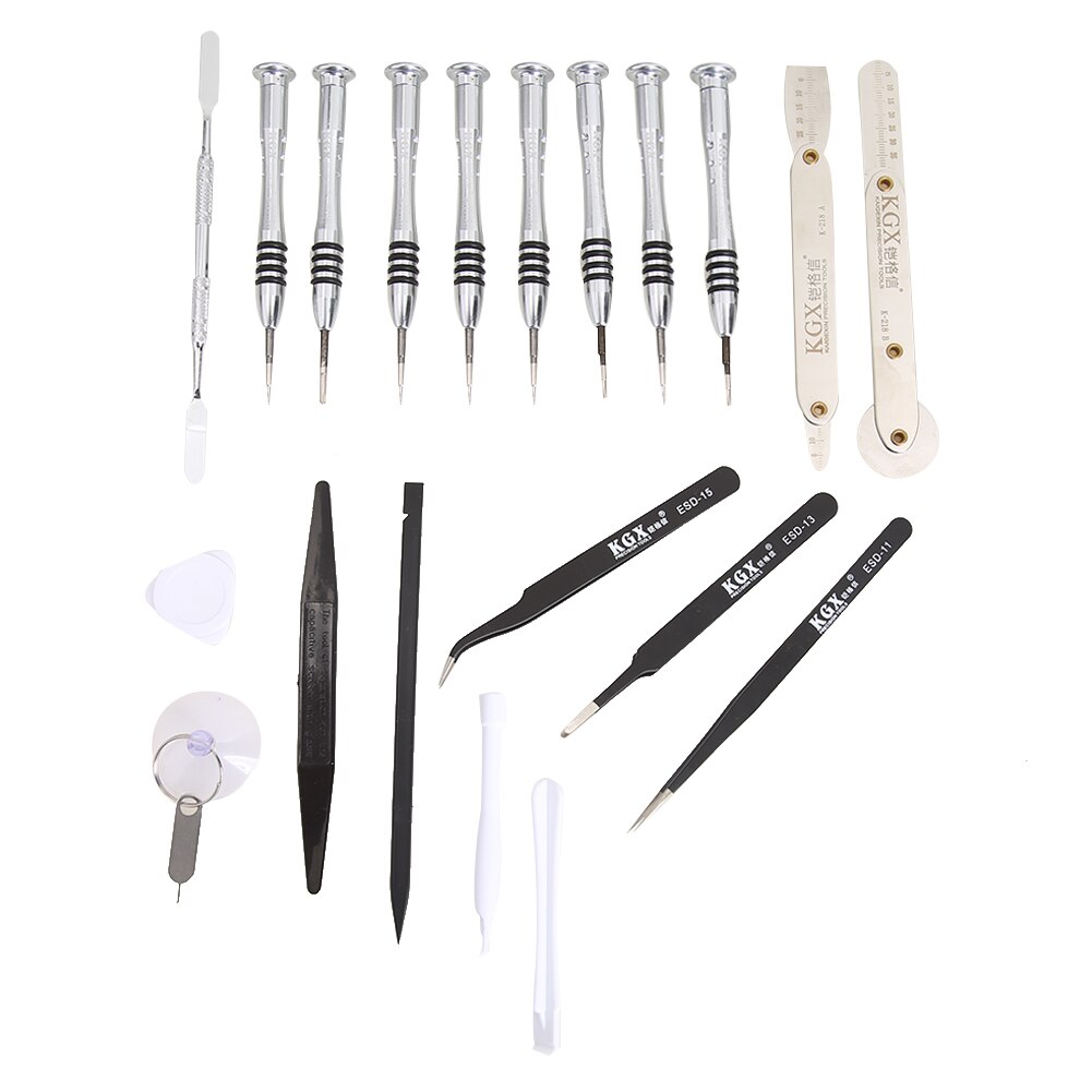 21 In 1 Mobiele Telefoon Reparatie Tools Kit Schroevendraaier Spudger Pry Opening Hand Tool Set Voor Apple Android Laptop Notebook pc