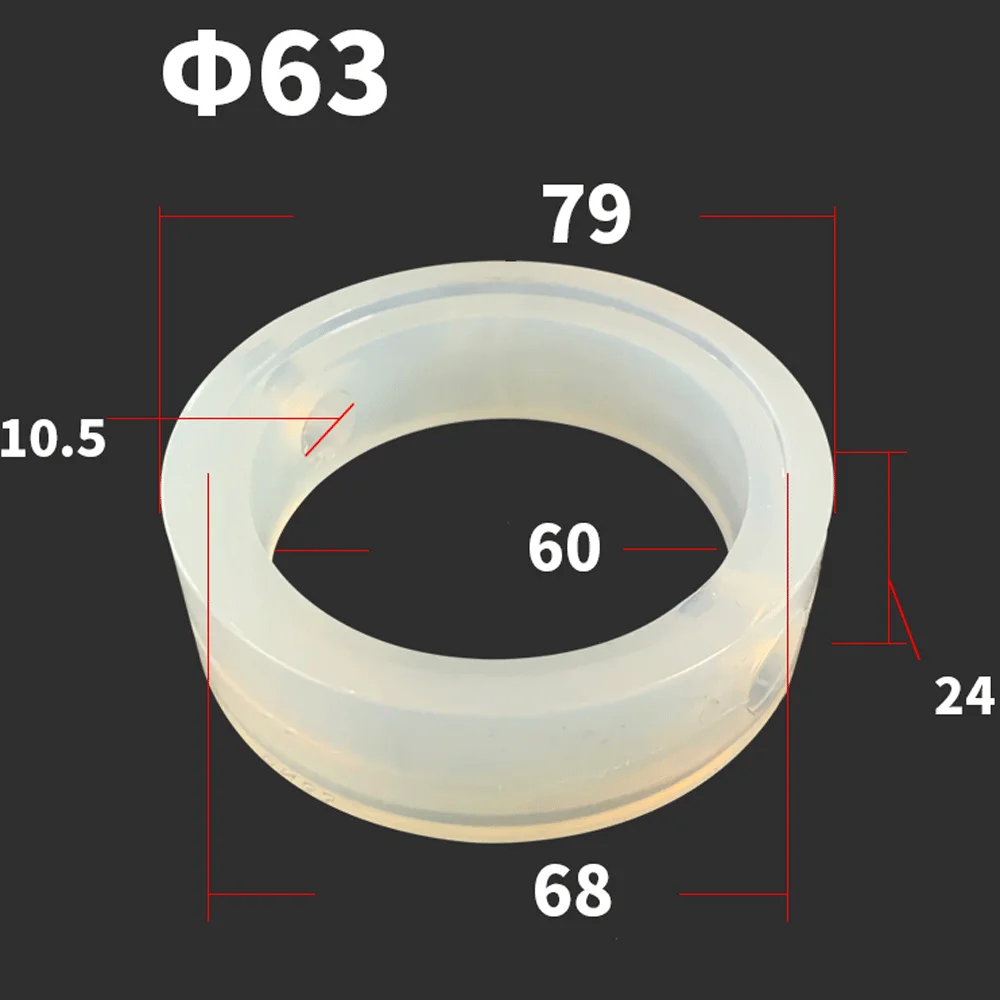 Homebrew Sanitary Food Grade VMQ Silicone Sealing Ring Gasket Seal Replacement For 1.5" -8"Tri Clamp Butterfly Valve: Ivory