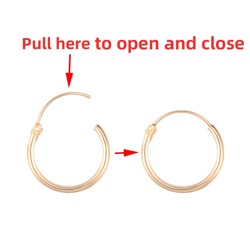 6pcs/set Hoop Earrings For Women Men Alloy Punk Stainless Steel Earings Female Circle Ear Rings Trendy