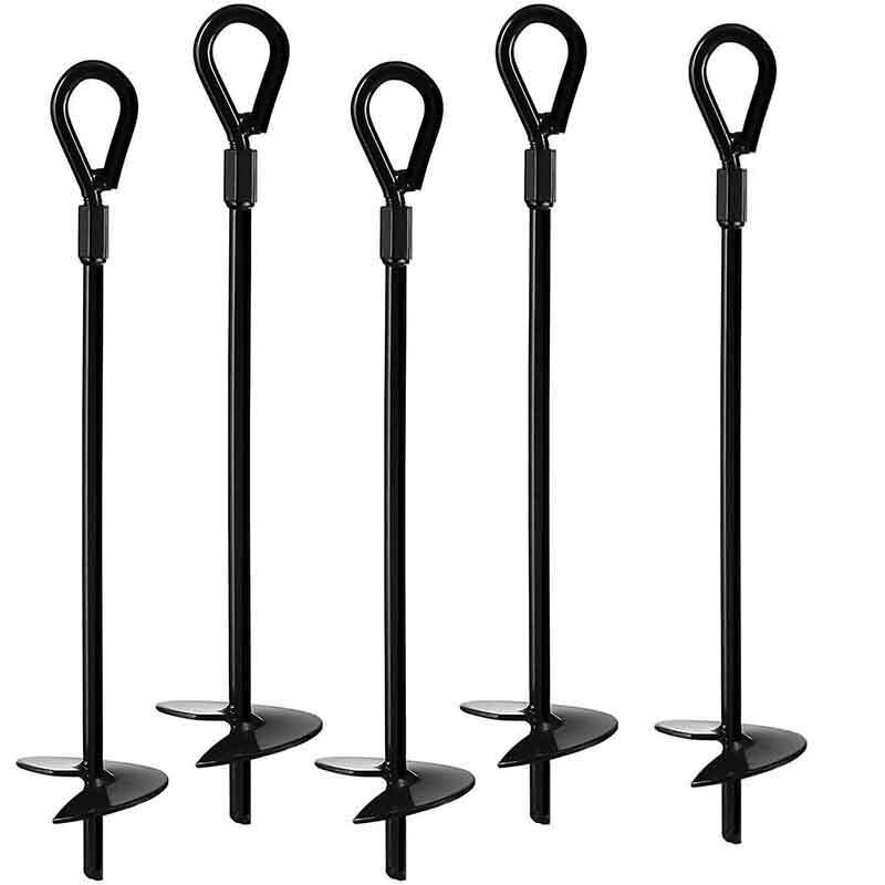 Grond Anker Boomgaard Grond Anker Zware Aarde Anker Onderdak, Luifel, Tent, Swing Set, Trampoline, 5 Pcs