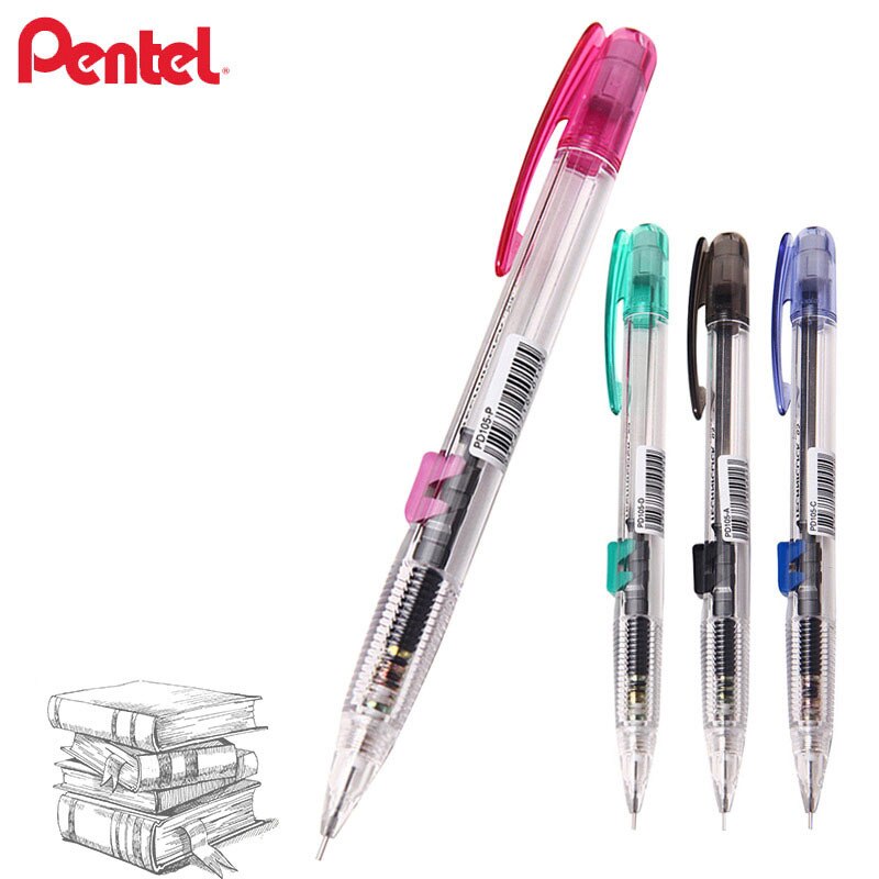Japan pentel  pd105t side tryk 0.5mm mekanisk blyant til skole og papirvarer