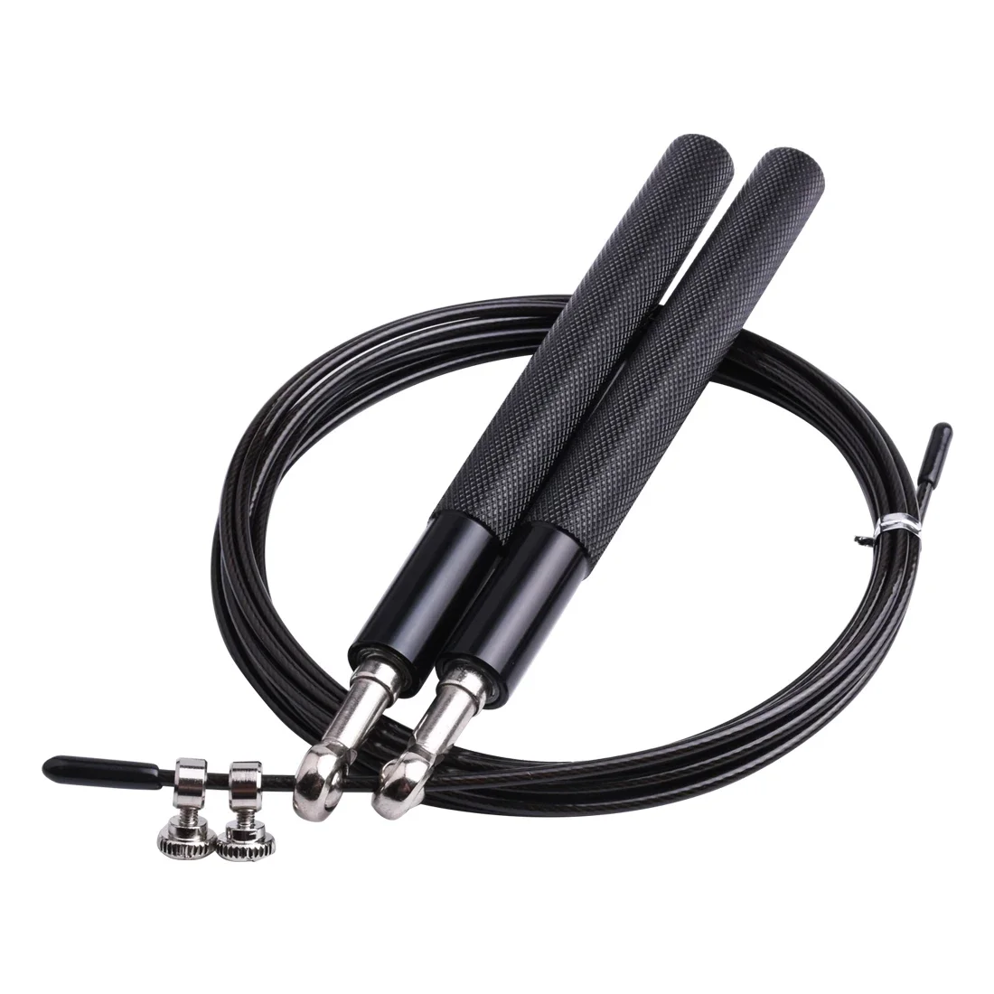 Bearing Skipping Rope Skipping Rope Men's Fitness Equipment Steel Wire Home Gym Exercise Fitness Boxing Training: black