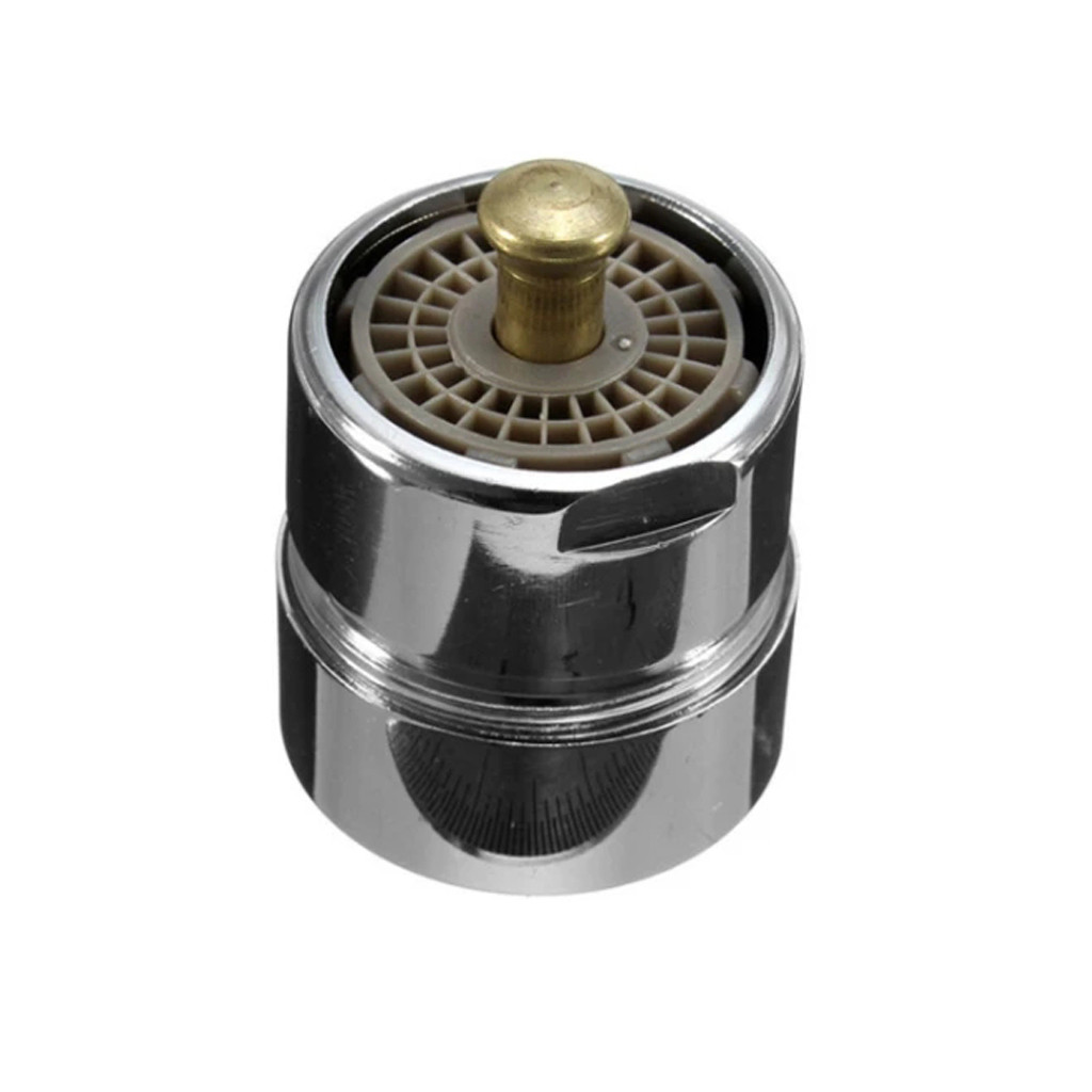 1Pcs Mrosaa Brass One Touch Control Faucet Aerator Water Saving Tap Aerator Valve Male Thread 23.6mm Bubbler Purifier Stop Water