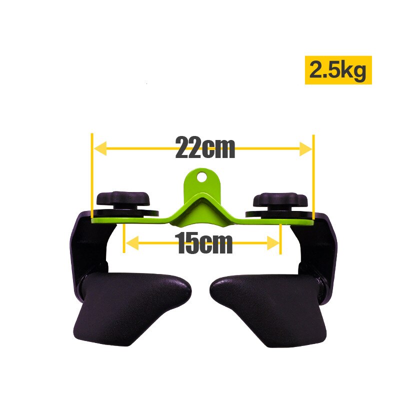Barra de máquina extraíble para Fitness, accesorios de Cable de Polea alta y baja, para gimnasio, remo, entrenamiento en T, bíceps: 2