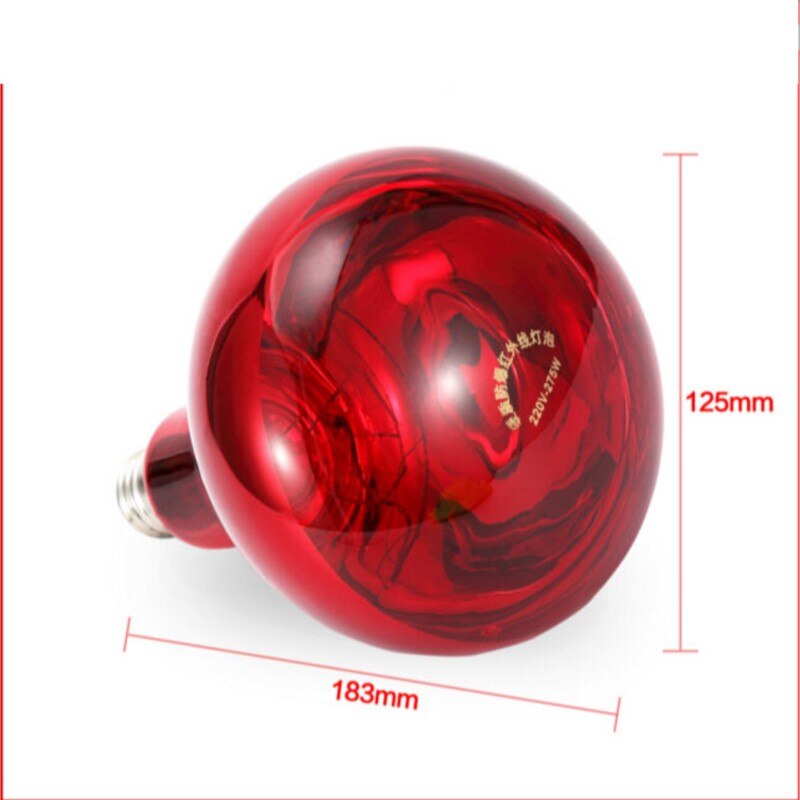 275 w bulb waterproof infrared physiotherapy explosion-proof far red diathermy beauty heating household light bulb E27 lamp