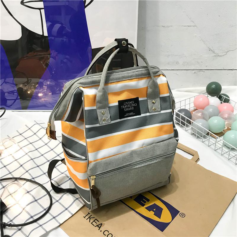 Korean Style Women Backpack Canvas Ladies' Travel Shoulder Bag Large Capacity School Bag For Teenage Girl Rucksack Knapsack Sac