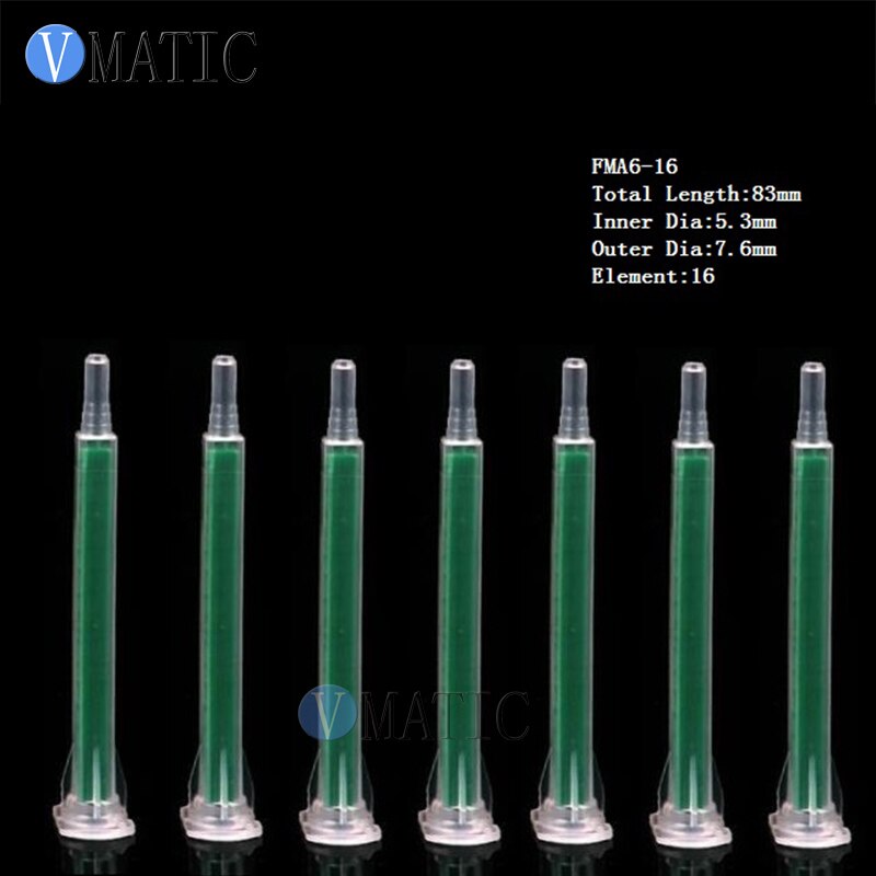 Resin Square Static Mixer FMF6-16 Mixing Nozzle For Duo Pack Epoxies