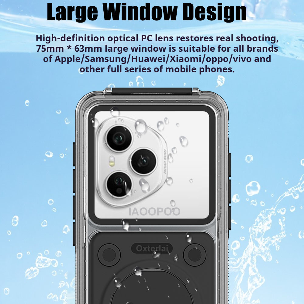 Diving Swim 15 Meter Deep Waterproof Case For Honor 400 300 200 Pro Ultra Huawei Nova 14 13 Pro Ultra with Phone Button