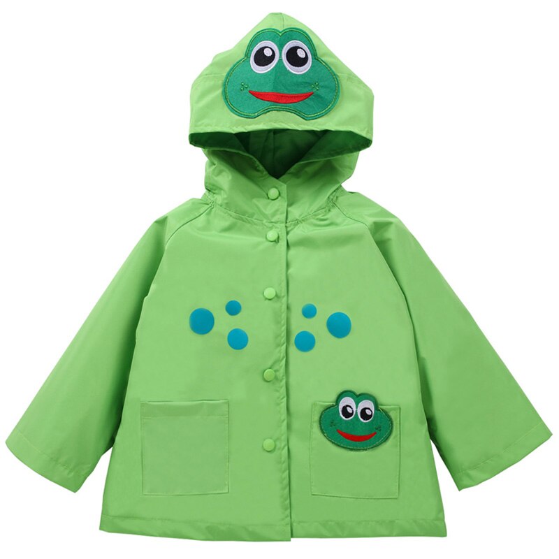 Windbreaker Baby Girl Jackets And Coats Waterproof Girls Raincoat Children Outerwear Cartoon Boys Jackets For Kids