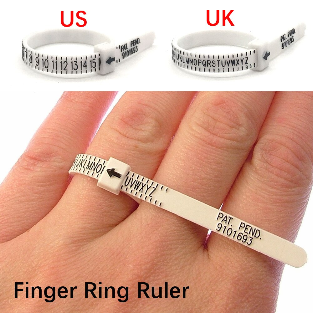 Ring Ruler Measurer Finger Coil Ring Sizing Tool UK Size US Size Measurements Ring Sizer Accessory Insert Guard Tightener Tools